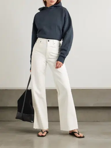 SLVRLAKE Grace Frayed High-rise Wide-leg Jeans | Thumbnail 2