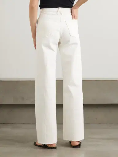 SLVRLAKE Grace Frayed High-rise Wide-leg Jeans | Thumbnail 4