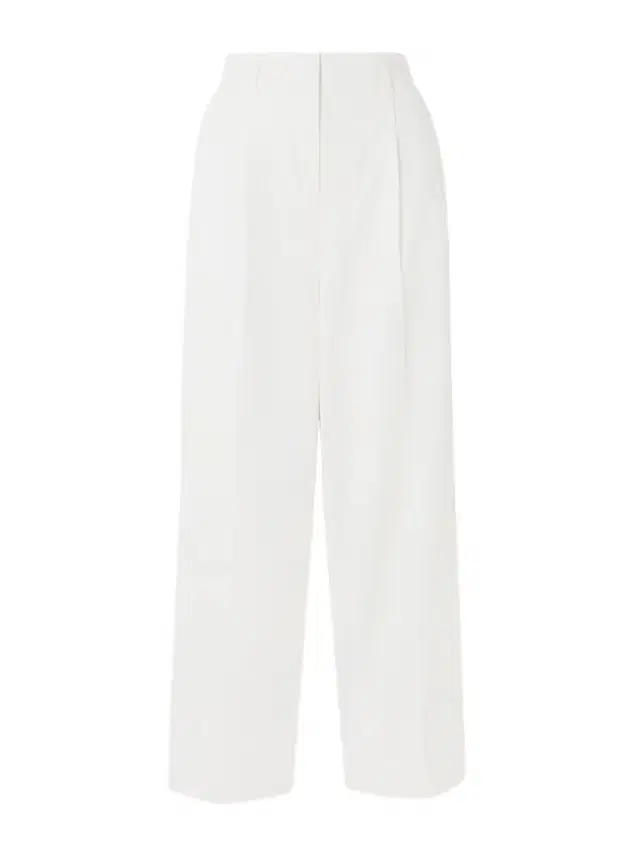 Pleated Cotton Wide-leg Pants