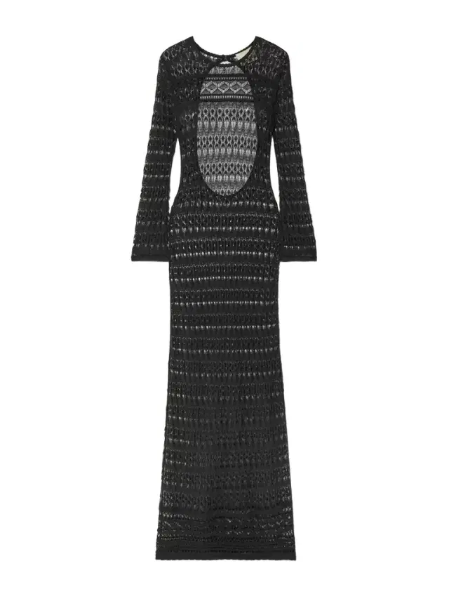 Paloma Open-back Crocheted Cotton-blend Maxi Dress