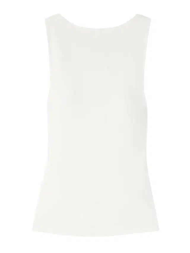 Open-back Ribbed Stretch Organic Cotton-jersey Tank