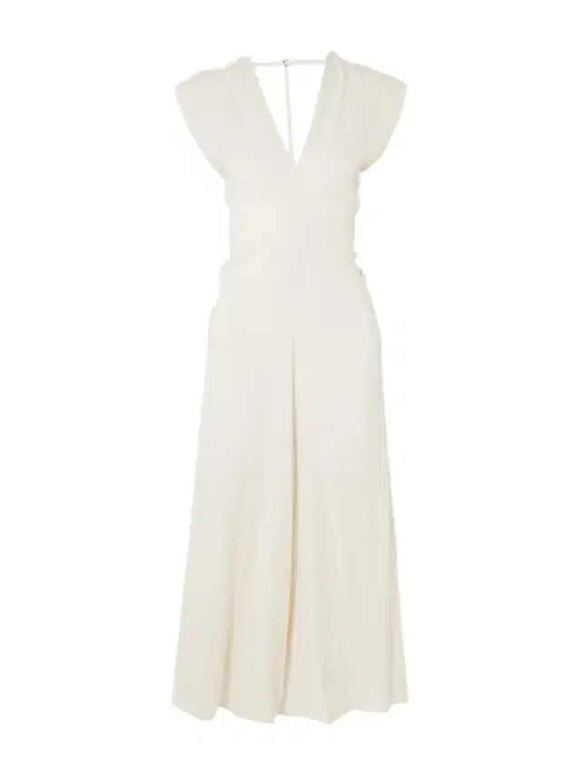Draped Crepe Maxi Dress