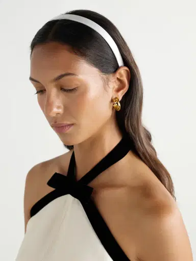 Jennifer Behr Lucy Silk-satin Headband | Thumbnail 2 Jennifer Behr Lucy Silk-satin Headband | Thumbnail 2