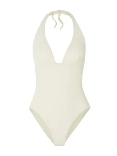Eres The Vogue Paillette Grosgrain-trimmed Jacquard Halterneck Swimsuit | Thumbnail 1