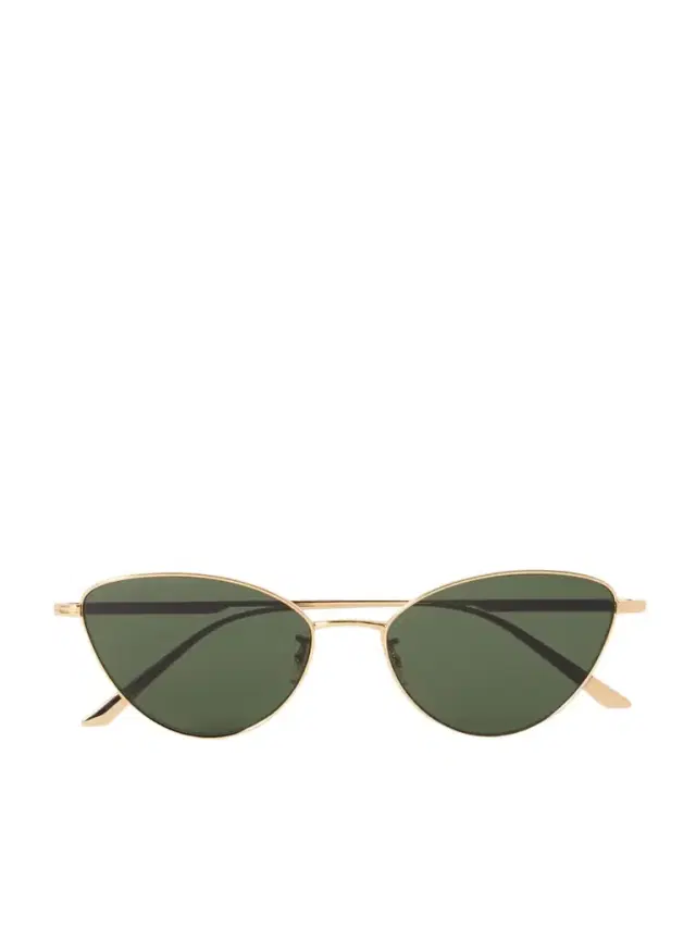 + Khaite 1998c Cat-eye Gold-tone Sunglasses
