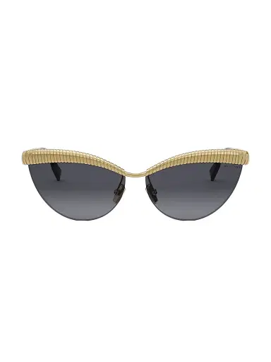 BVLGARI Women's Tubogas 61MM Oval Sunglasses - Black Gold Black | Thumbnail 2