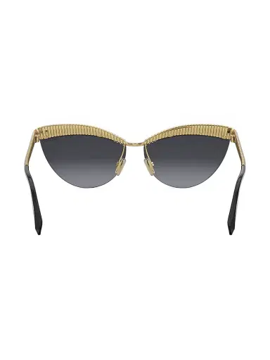 BVLGARI Women's Tubogas 61MM Oval Sunglasses - Black Gold Black | Thumbnail 5