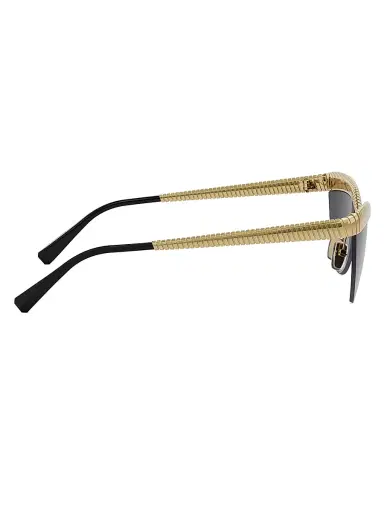 BVLGARI Women's Tubogas 61MM Oval Sunglasses - Black Gold Black | Thumbnail 7