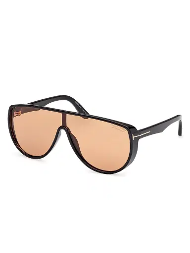 Tom Ford Men's Achilles Shield Sunglasses - Black Gold | Thumbnail 1 Tom Ford Men's Achilles Shield Sunglasses - Black Gold | Thumbnail 1