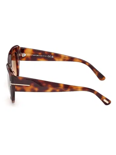 TOM FORD Women's Saltzman 53MM Butterfly Sunglasses - Brown Dark Havana | Thumbnail 3