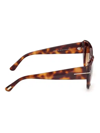 TOM FORD Women's Saltzman 53MM Butterfly Sunglasses - Brown Dark Havana | Thumbnail 7