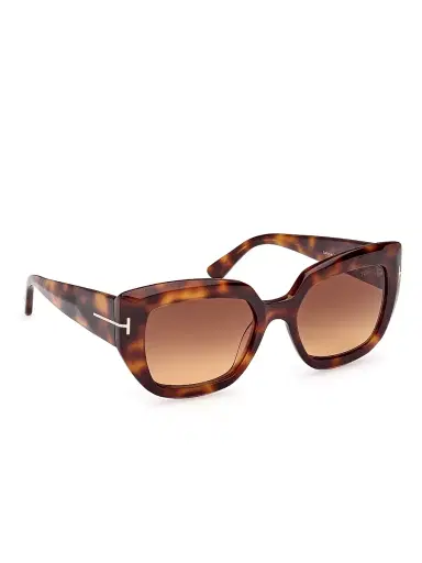 TOM FORD Women's Saltzman 53MM Butterfly Sunglasses - Brown Dark Havana | Thumbnail 8