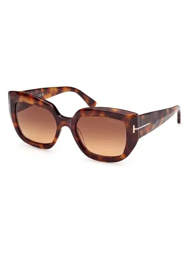 TOM FORD Women's Saltzman 53MM Butterfly Sunglasses - Brown Dark Havana | Thumbnail 1