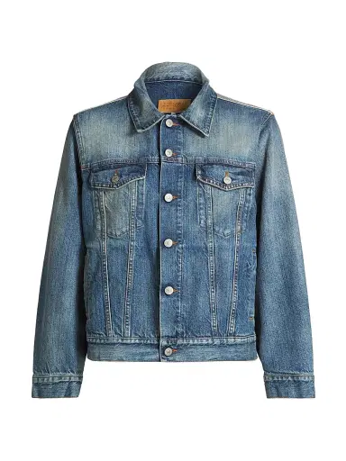 MM6 MAISON MARGIELA Women's Denim Button-Front Jacket - Medium Blue - Size 8 | Thumbnail 1 MM6 MAISON MARGIELA Women's Denim Button-Front Jacket - Medium Blue - Size 8 | Thumbnail 1