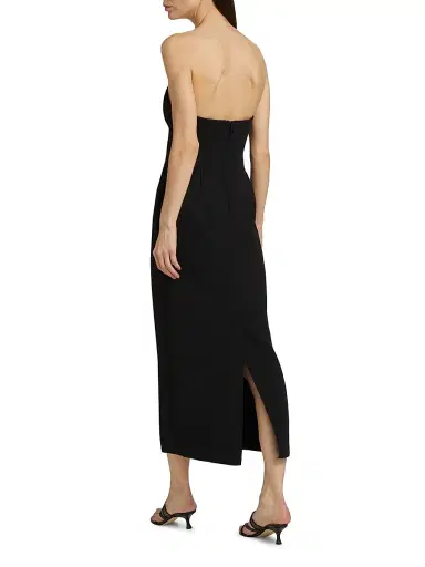 Acler Women's Whitnell Bandeau Midi-Dress - Black | Thumbnail 5