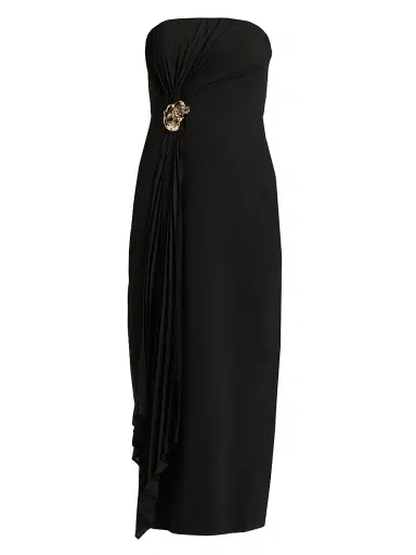 Acler Women's Whitnell Bandeau Midi-Dress - Black | Thumbnail 1