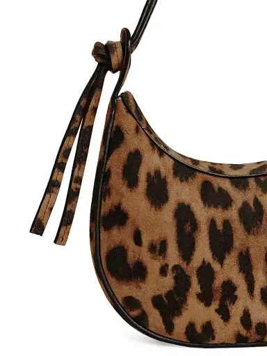 Reformation Women's Rosetta Mini Leopard-Print Suede Shoulder Bag - Leopard Suede | Thumbnail 4 Reformation Women's Rosetta Mini Leopard-Print Suede Shoulder Bag - Leopard Suede | Thumbnail 4