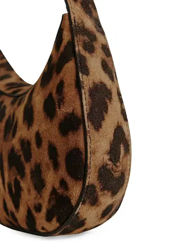 Reformation Women's Rosetta Mini Leopard-Print Suede Shoulder Bag - Leopard Suede | Thumbnail 5 Reformation Women's Rosetta Mini Leopard-Print Suede Shoulder Bag - Leopard Suede | Thumbnail 5