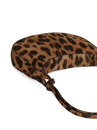 Reformation Women's Rosetta Mini Leopard-Print Suede Shoulder Bag - Leopard Suede | Thumbnail 6 Reformation Women's Rosetta Mini Leopard-Print Suede Shoulder Bag - Leopard Suede | Thumbnail 6