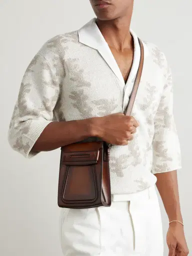 Berluti Andy Venezia Leather Phone Pouch - Men | Thumbnail 2