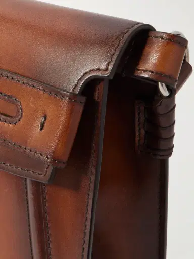 Berluti Andy Venezia Leather Phone Pouch - Men | Thumbnail 4