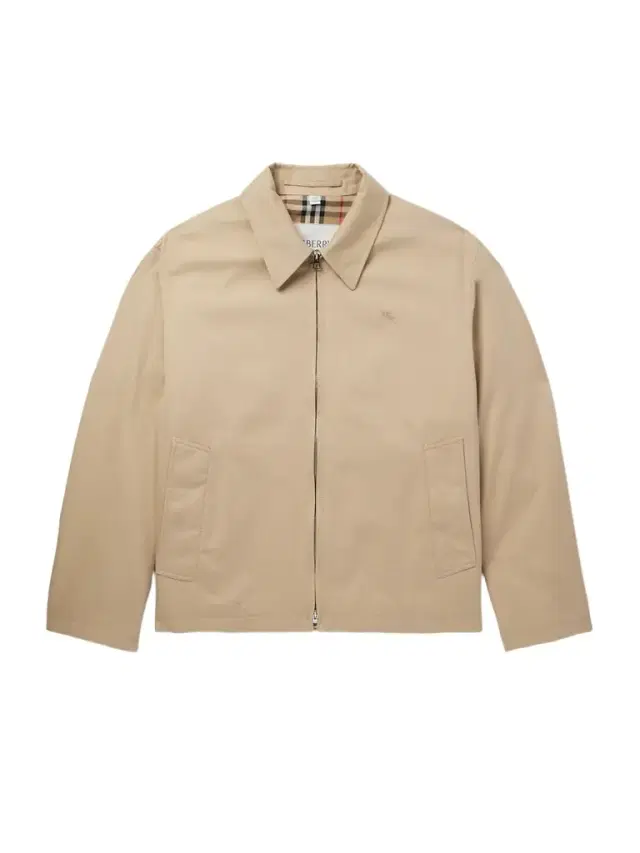 Burberry Logo-Embroidered Cotton-Gabardine Harrington Jacket - Men