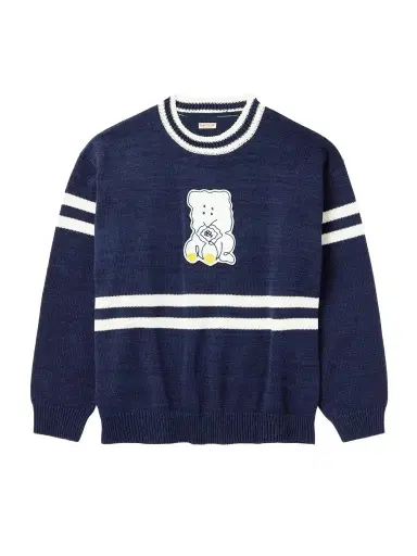 KAPITAL Peckish Rainbowy Ivy Appliquéd Striped Cotton Sweater - Men | Thumbnail 1 KAPITAL Peckish Rainbowy Ivy Appliquéd Striped Cotton Sweater - Men | Thumbnail 1
