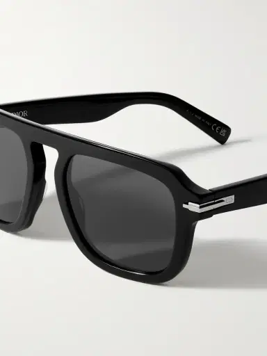DIOR Eyewear DiorBlackSuit S15I Aviator-Style Acetate Sunglasses - Men | Thumbnail 3