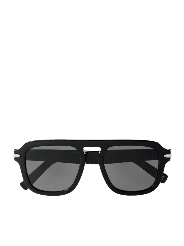 DIOR Eyewear DiorBlackSuit S15I Aviator-Style Acetate Sunglasses - Men
