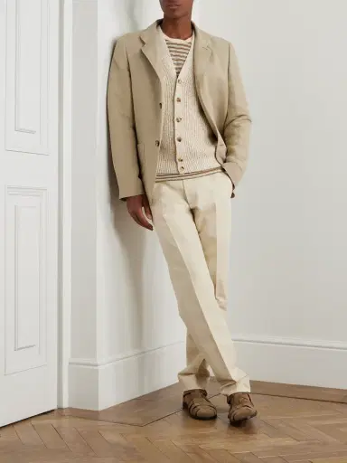 Loro Piana Meina Ribbed Cotton Cardigan - Men | Thumbnail 2 Loro Piana Meina Ribbed Cotton Cardigan - Men | Thumbnail 2