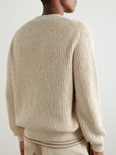 Loro Piana Meina Ribbed Cotton Cardigan - Men | Thumbnail 4 Loro Piana Meina Ribbed Cotton Cardigan - Men | Thumbnail 4