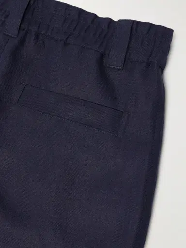 Loro Piana Reinga Wide-Leg Pleated Linen-Twill Bermuda Shorts - Men | Thumbnail 5