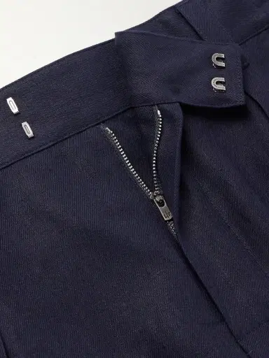 Loro Piana Reinga Wide-Leg Pleated Linen-Twill Bermuda Shorts - Men | Thumbnail 6