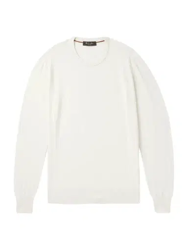 Loro Piana Cotton and Silk-Blend Piqué Sweater - Men | Thumbnail 1 Loro Piana Cotton and Silk-Blend Piqué Sweater - Men | Thumbnail 1