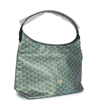 goyard Goyard Goyardine Pearly Green Boheme PM Hobo Bag Palladium Hardware | Thumbnail 2