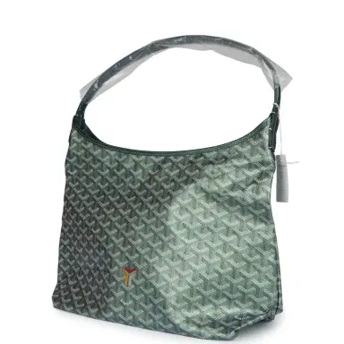 goyard Goyard Goyardine Pearly Green Boheme PM Hobo Bag Palladium Hardware | Thumbnail 3