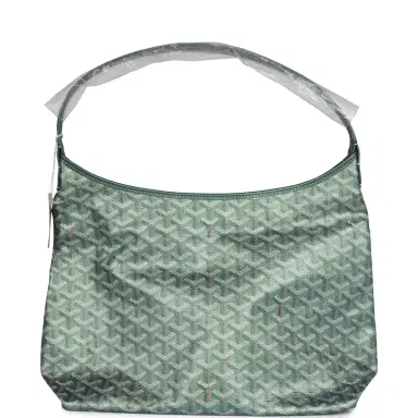 goyard Goyard Goyardine Pearly Green Boheme PM Hobo Bag Palladium Hardware | Thumbnail 5