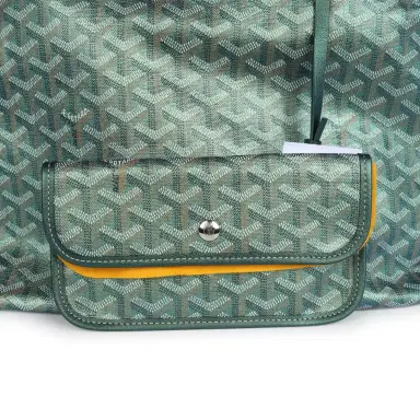 goyard Goyard Goyardine Pearly Green Boheme PM Hobo Bag Palladium Hardware | Thumbnail 8