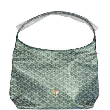 goyard Goyard Goyardine Pearly Green Boheme PM Hobo Bag Palladium Hardware | Thumbnail 1