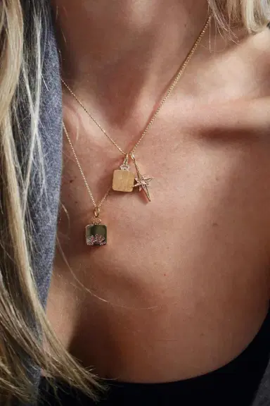DEVON WOODHILL Classic Diamond Trefoil Pillow Locket Necklace | Thumbnail 2 DEVON WOODHILL Classic Diamond Trefoil Pillow Locket Necklace | Thumbnail 2