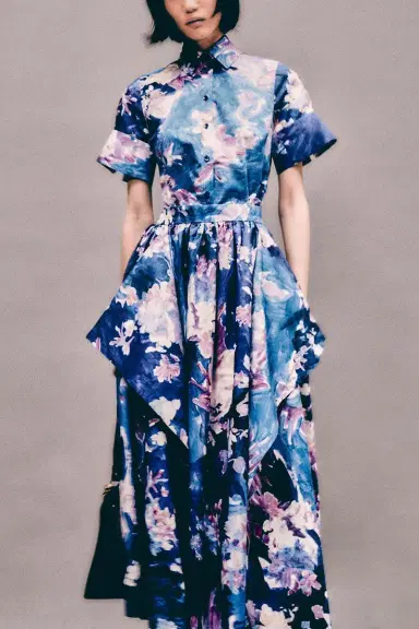 Erdem Gathered Midi Skirt | Thumbnail 3 Erdem Gathered Midi Skirt | Thumbnail 3