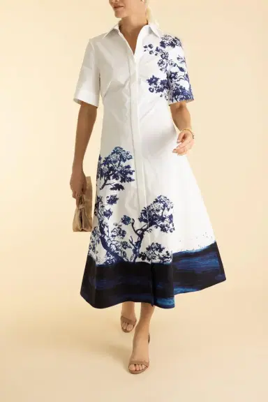 Erdem Short Sleeve Shirt Dress | Thumbnail 2