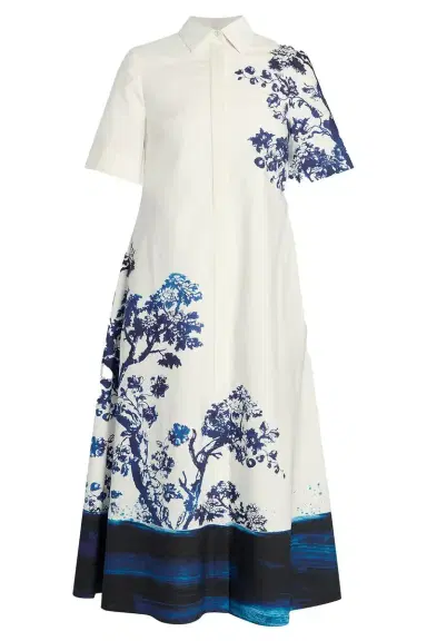Erdem Short Sleeve Shirt Dress | Thumbnail 1