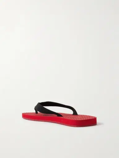 The Row Dune Two-tone Cotton-blend Grosgrain Flip Flops | Thumbnail 3