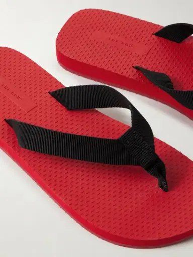 The Row Dune Two-tone Cotton-blend Grosgrain Flip Flops | Thumbnail 4