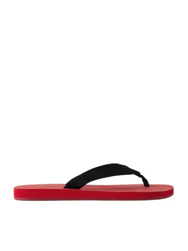 Dune Two-tone Cotton-blend Grosgrain Flip Flops