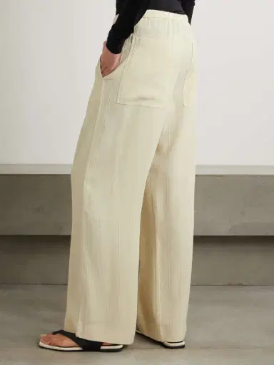 TOTEME Striped Jacquard Wide-leg Pants | Thumbnail 3 TOTEME Striped Jacquard Wide-leg Pants | Thumbnail 3