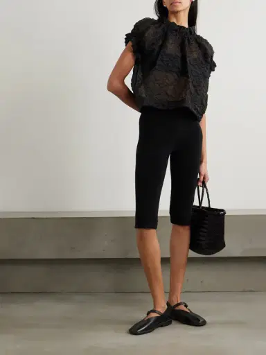 Suzie Kondi Pashi Cropped Cotton-blend Terry Skinny Pants | Thumbnail 2 Suzie Kondi Pashi Cropped Cotton-blend Terry Skinny Pants | Thumbnail 2