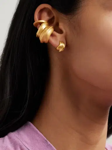 Completedworks Set Of Three Gold-plated Ear Cuffs | Thumbnail 5 Completedworks Set Of Three Gold-plated Ear Cuffs | Thumbnail 5