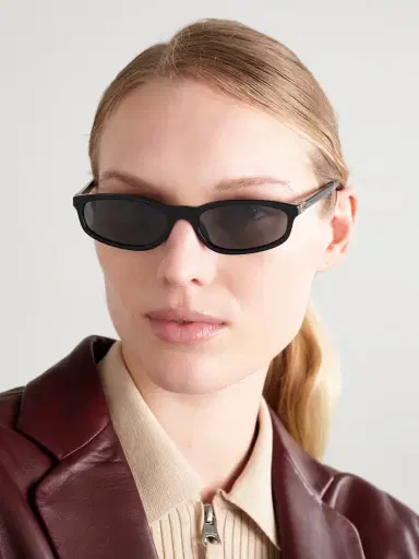 Miu Miu Eyewear Oval-frame Acetate Sunglasses | Thumbnail 2 Miu Miu Eyewear Oval-frame Acetate Sunglasses | Thumbnail 2